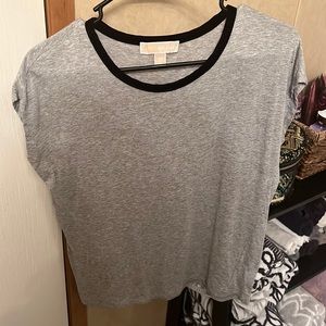 Grey Michael Kors t-shirt with black velvet neckline. Super comfy - never worn